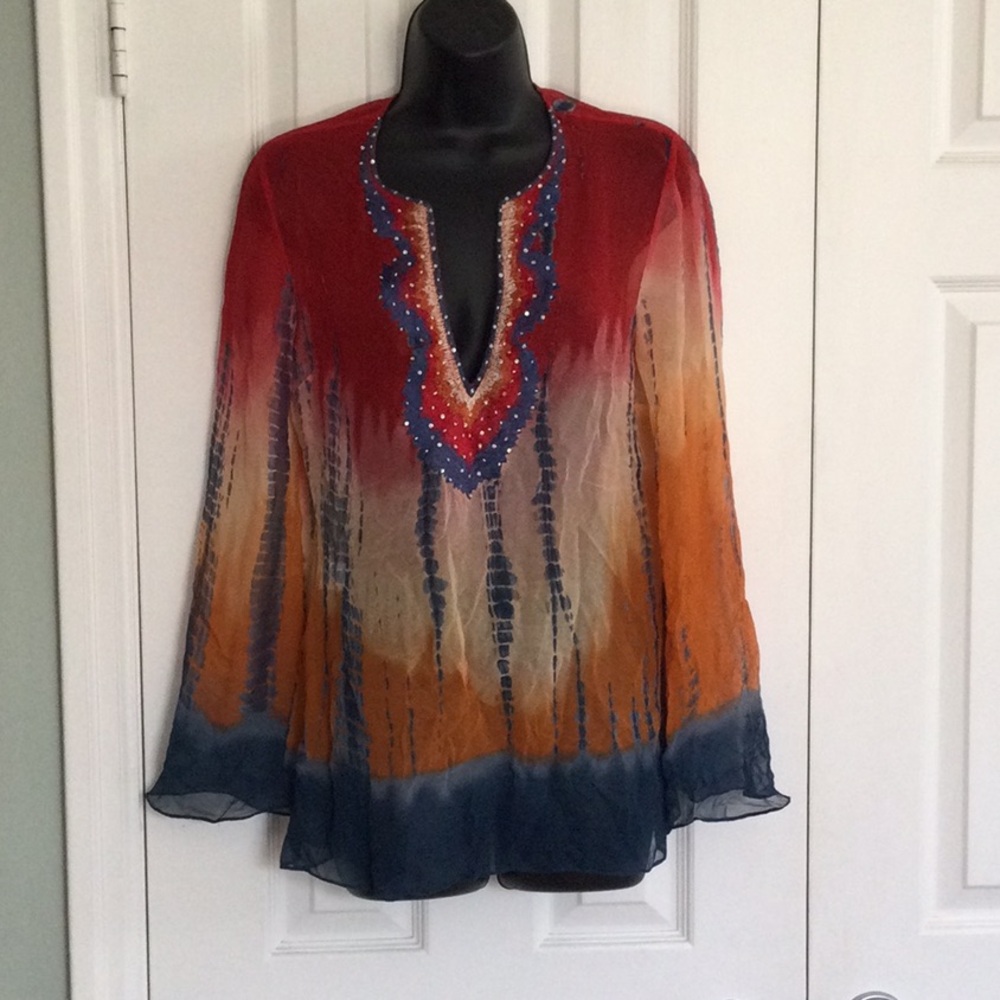 Chic Bohemian Tie-Dye Tunic